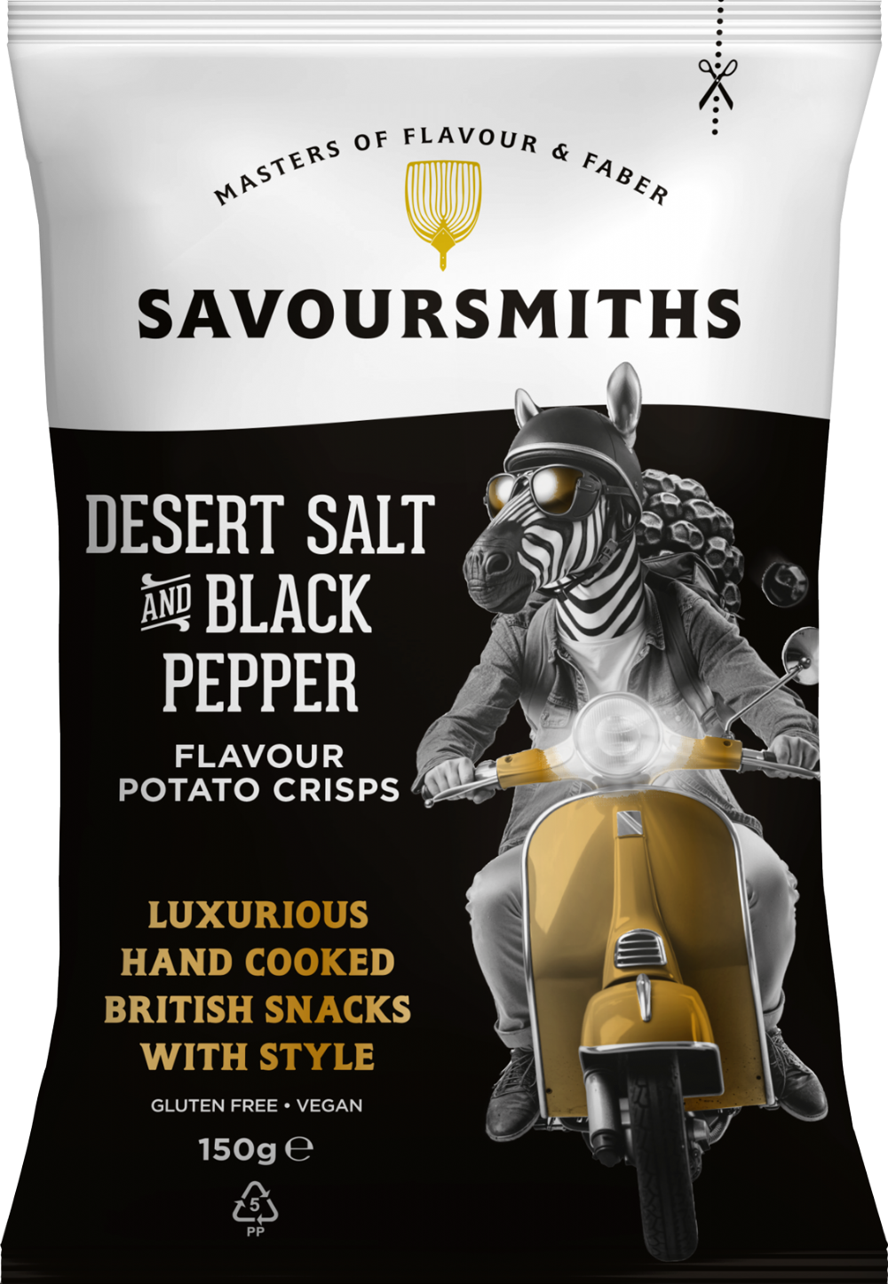 Savoursmiths Desert Salt And Black Pepper Crisps 150g