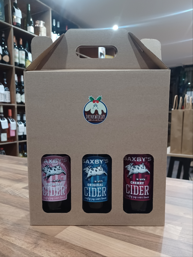 Xmas 2024 Saxby Cider Gift Box 3 x 500ml