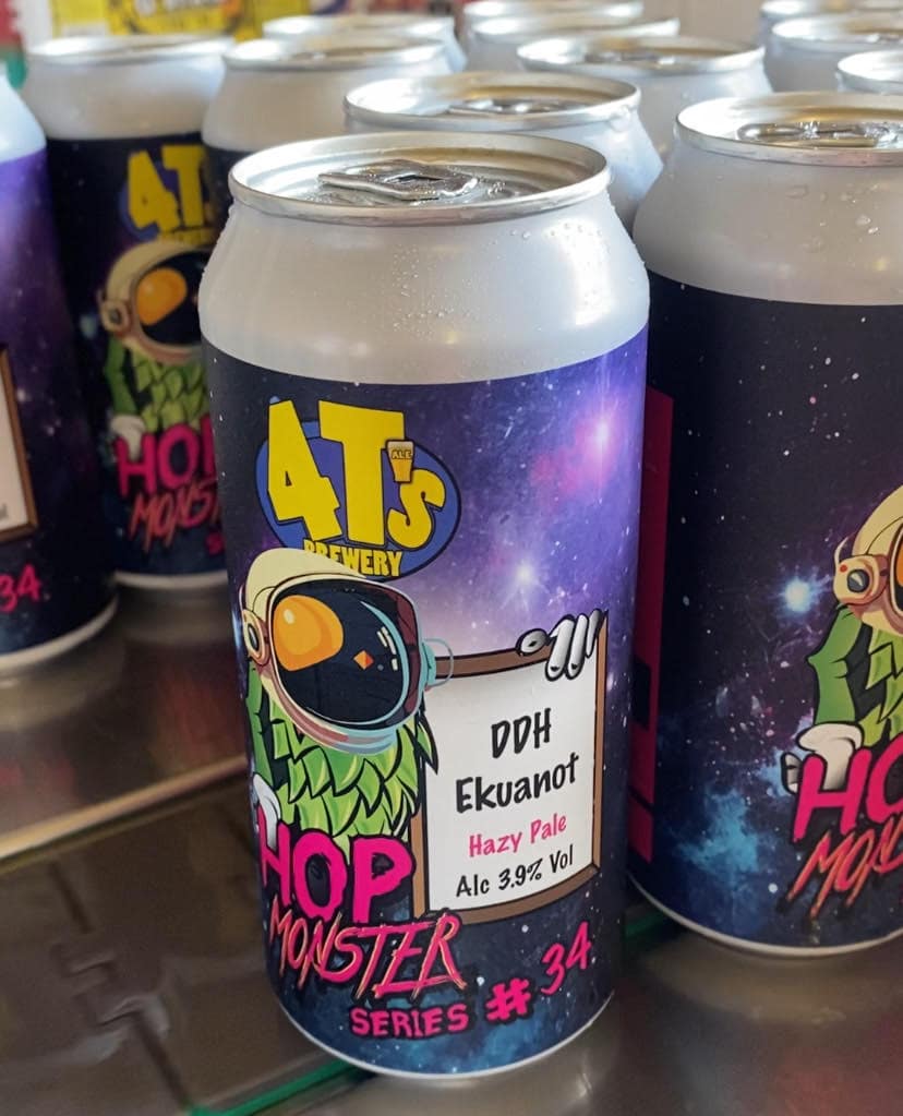 4Ts Hop Monster Hazy Pale Ale 3.9% 440ml